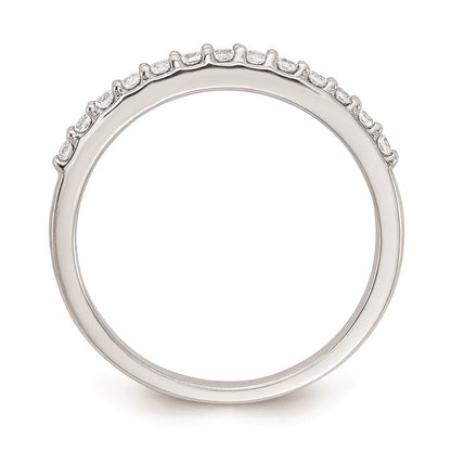 0.26ct. CZ Solid Real 14k White Gold Wedding Wedding Band Ring
