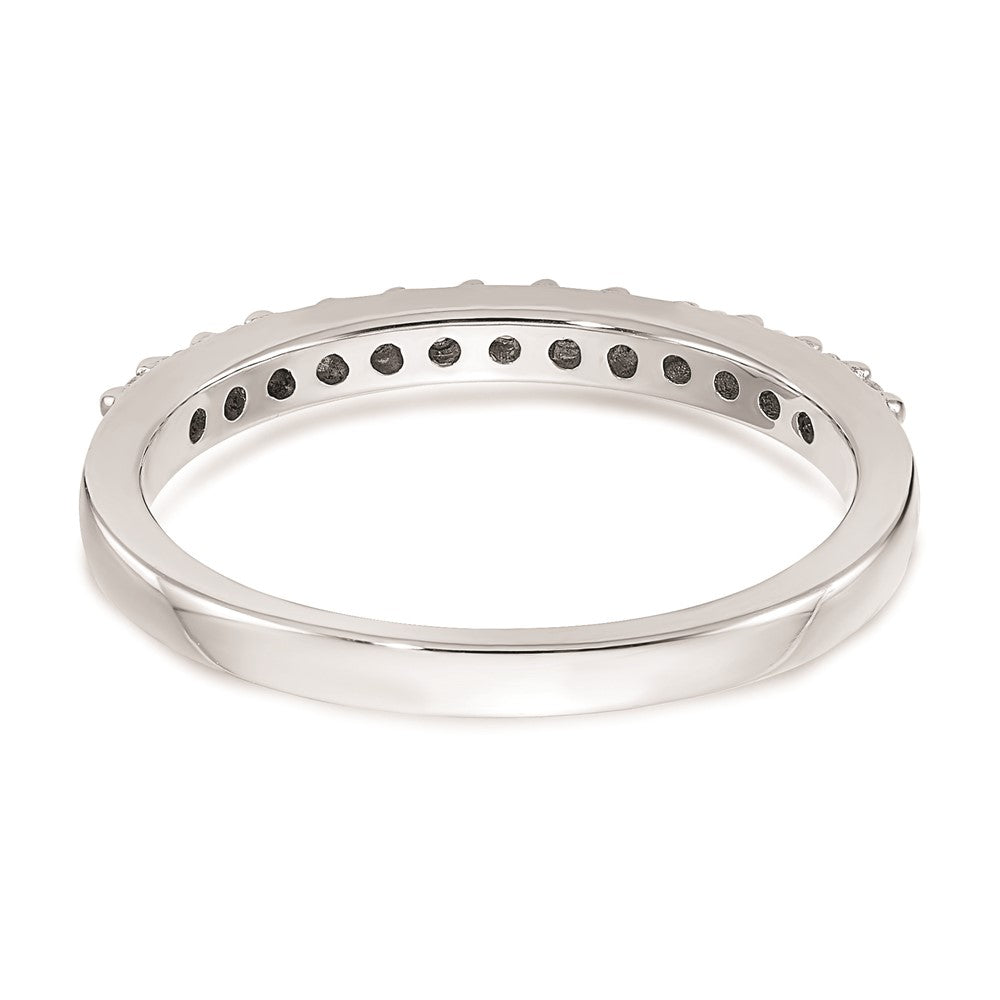 0.26ct. CZ Solid Real 14k White Gold Wedding Wedding Band Ring