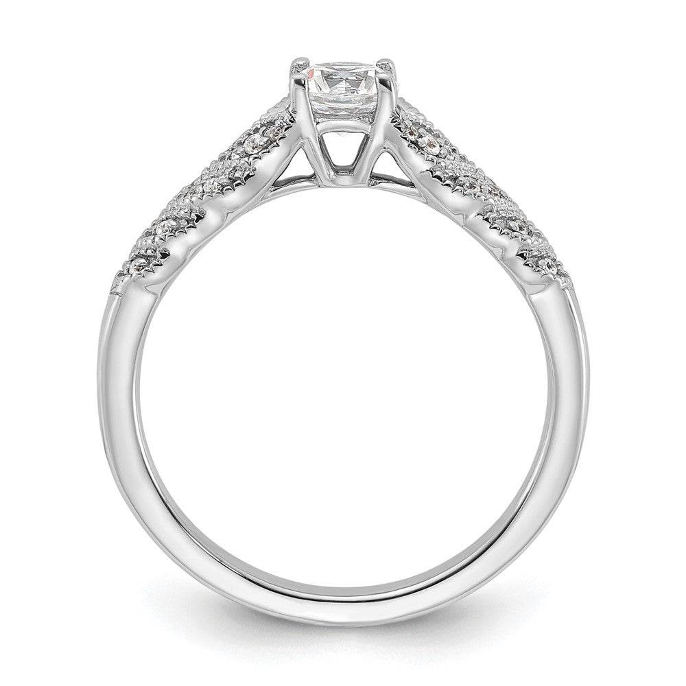 10K White Gold Lab Grown Diamond VS/SI+ G+ Engagement Ring