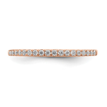 Pure Serenity 14k Rose Gold 1/6 Ct. Lab Grown Diamond VS/SI+ G+ Wedding Band Ring