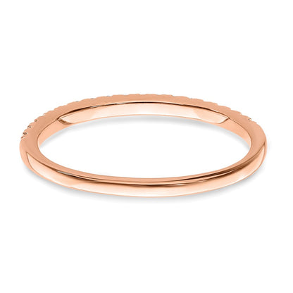 Pure Serenity 14k Rose Gold 1/6 Ct. Lab Grown Diamond VS/SI+ G+ Wedding Band Ring