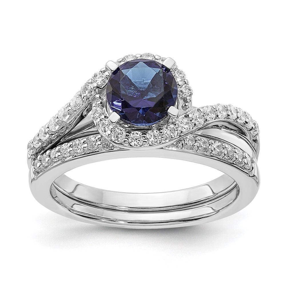 1.00ct. CZ Solid Real 14k White Gold Halo Engagement Ring