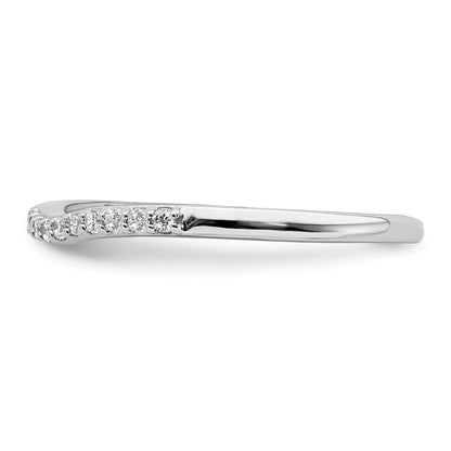 10k White Gold 1/10 Ct. Lab Grown Diamond VS/SI+ G+ Complete Wedding Band