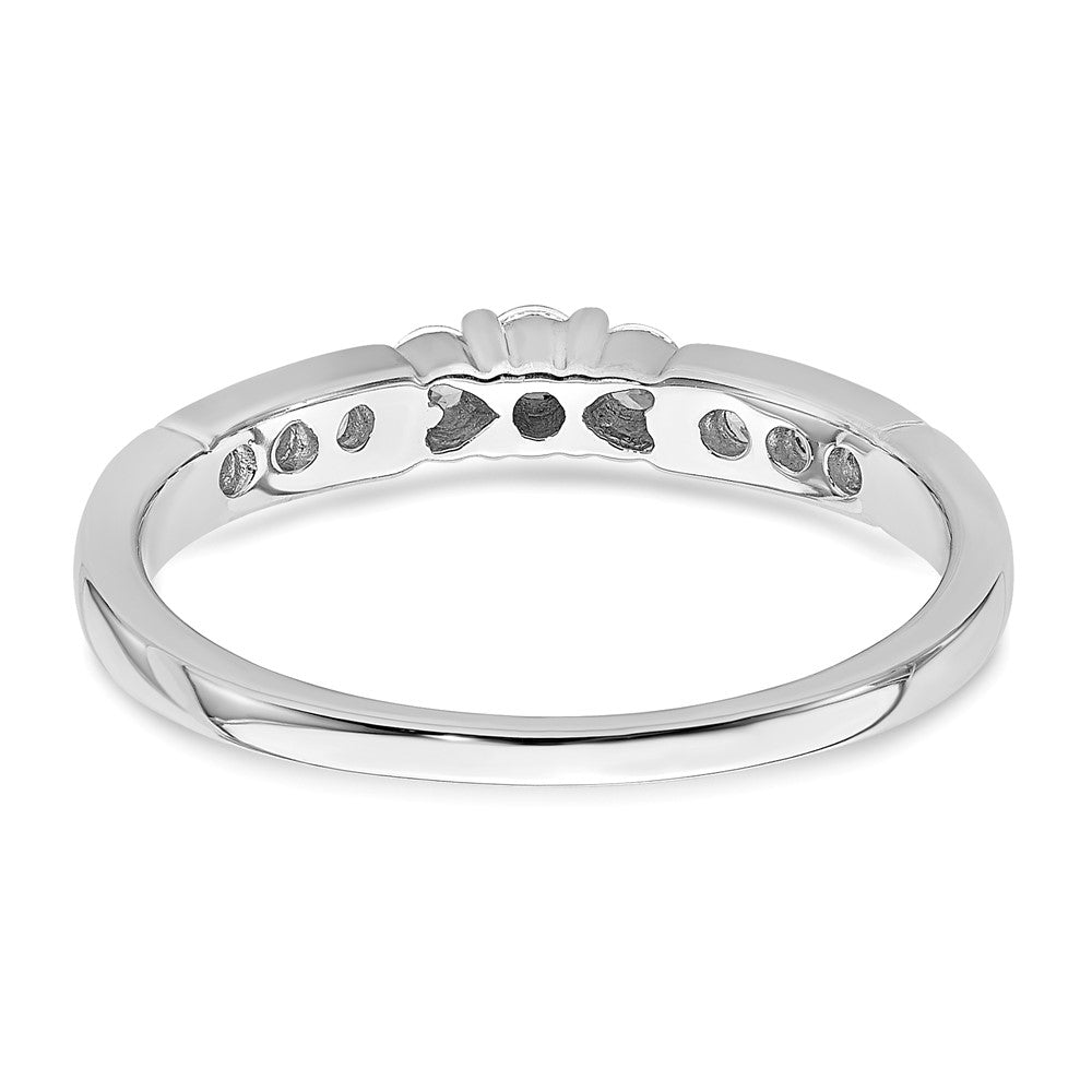 0.28ct. CZ Solid Real 14k White Gold Wedding Band Ring