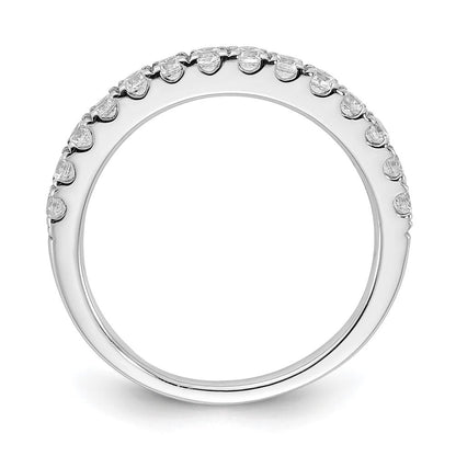 0.50ct. CZ Solid Real 14k White Gold Wedding Band Ring