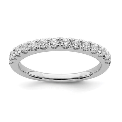 0.50ct. CZ Solid Real 14k White Gold Wedding Band Ring