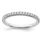 14k White Gold 1/4 Ct. Lab Grown Diamond VS/SI+ G+ Wedding Band Ring