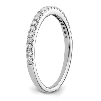 14k White Gold 1/4 Ct. Lab Grown Diamond VS/SI+ G+ Complete Size 7 Wedding Band