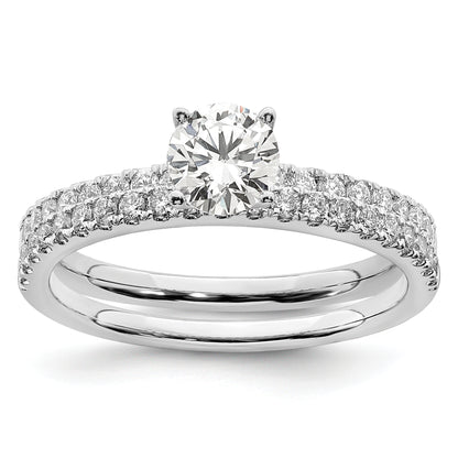 14k White Gold 3/4 Ct. Lab Grown Diamond VS/SI+ G+ Round Engagement Ring