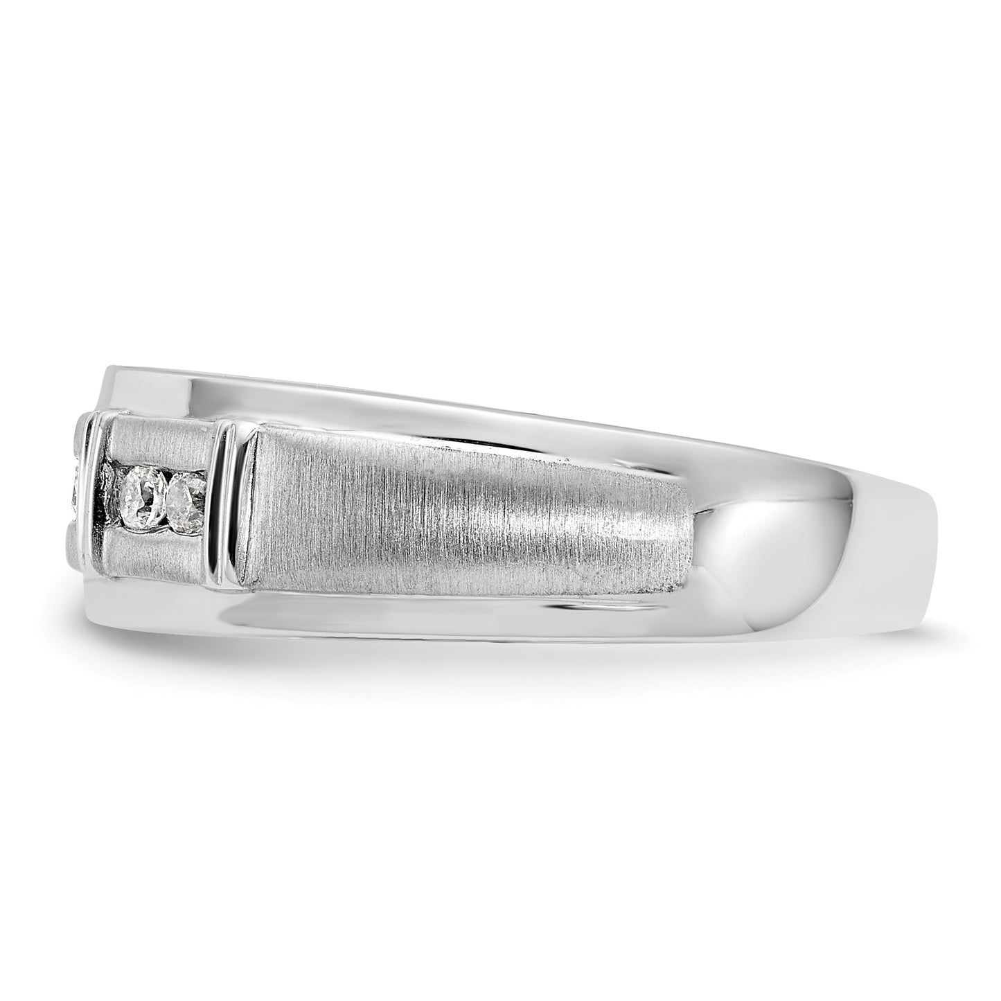 14K White Gold Lab Grown Diamond VS/SI+ G+ Men's Ring