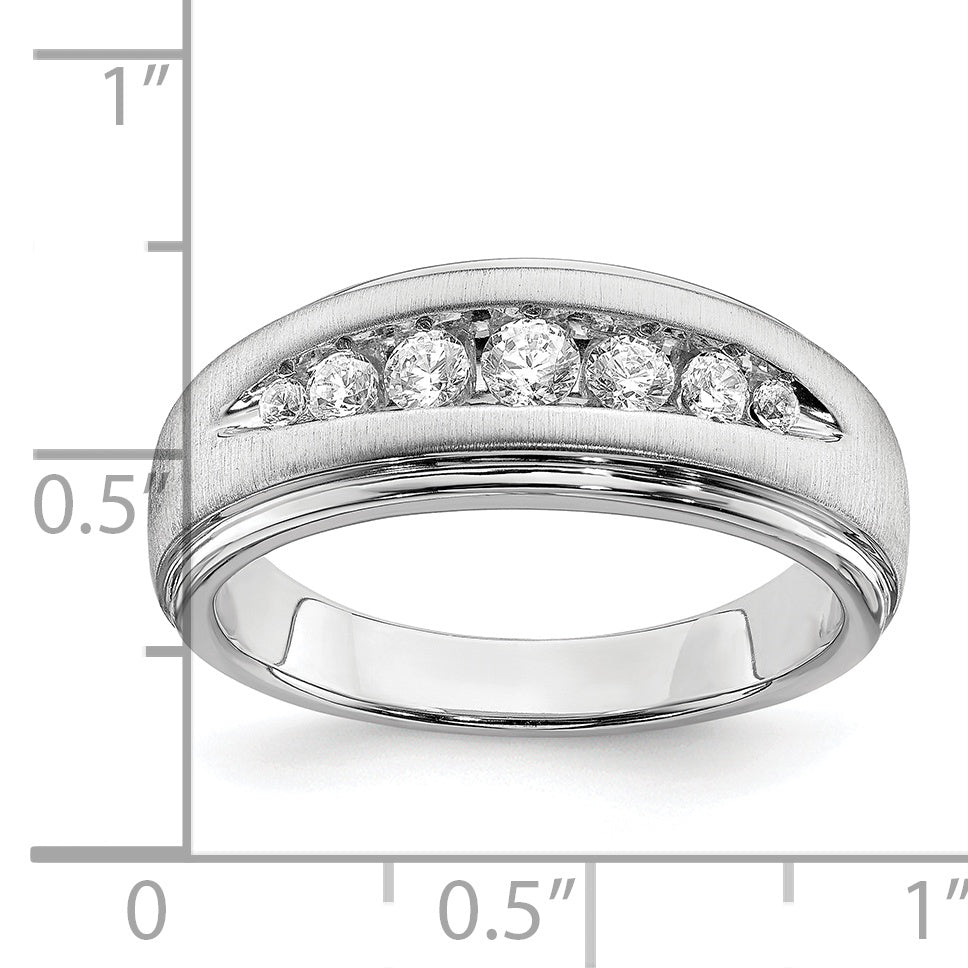 10K White Gold Lab Grown Diamond, VS/SI+ G+ Men's Ring