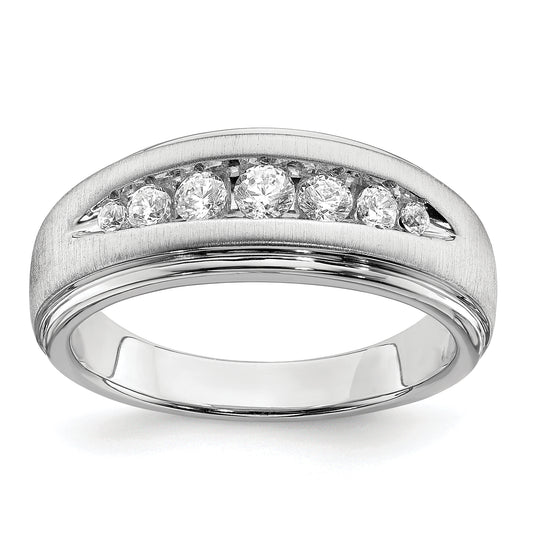 10K White Gold Lab Grown Diamond, VS/SI+ G+ Men's Ring