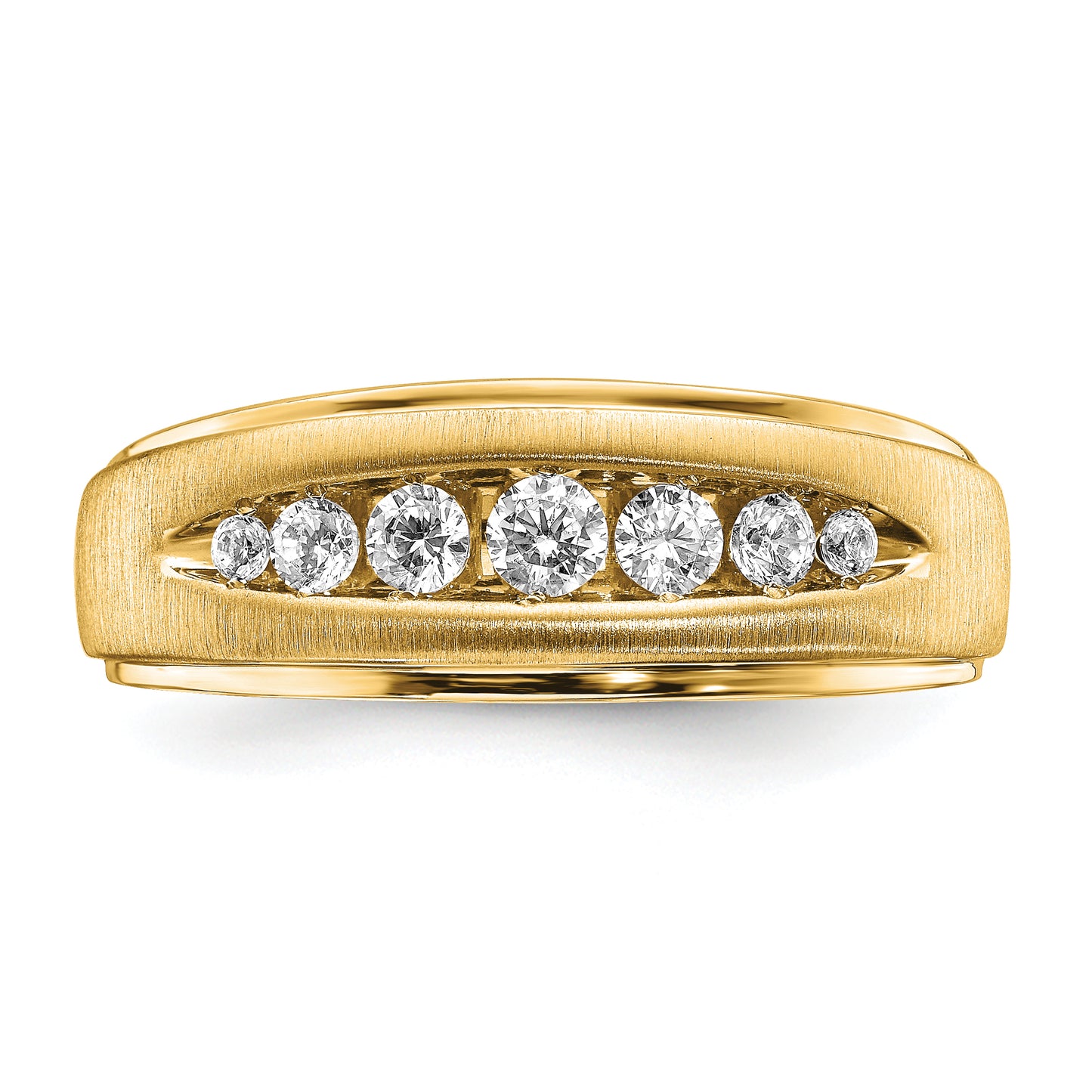 10k Yellow Gold Lab Grown Diamond, VS/SI+ G+ Men's Ring