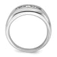 14k White Gold 1/3 Ct. Lab Grown Diamond VS/SI+ G+ Five Stone Men's Ring