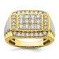 10k Two-Tone 1 3/8 Ct. Lab Grown Diamond VS/SI+ G+ Men's Ring