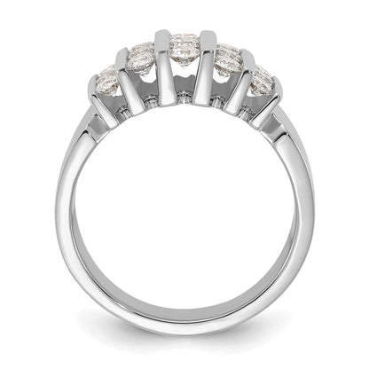 14k White Gold 1 Ct. Lab Grown Diamond VS/SI Complete Band