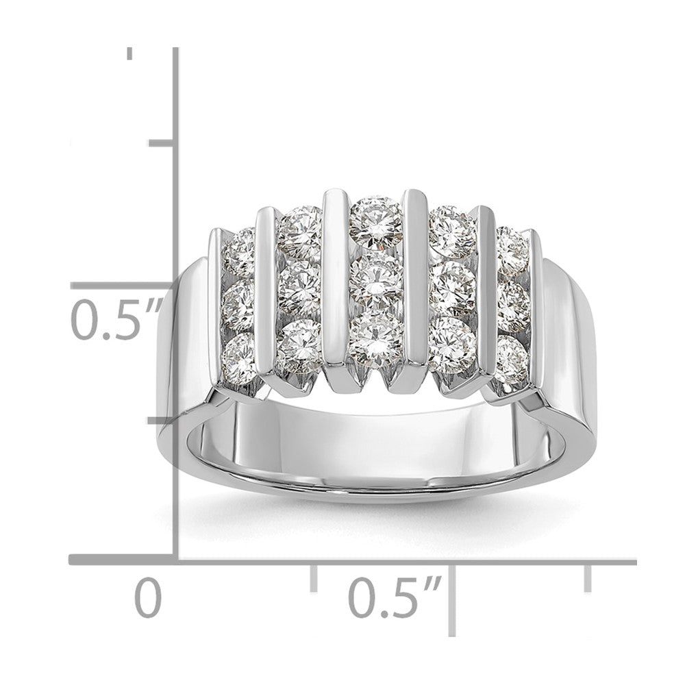 14k White Gold 1 Ct. Lab Grown Diamond VS/SI Band Ring