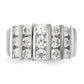 14k White Gold 1 1/2 Ct. Lab Grown Diamond VS/SI Band Ring