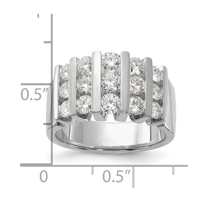 14k White Gold 1 1/2 Ct. Lab Grown Diamond VS/SI Band Ring