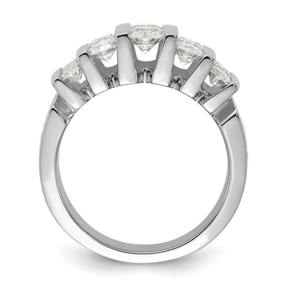 14k White Gold 2 Ct. Lab Grown Diamond VS/SI Complete Band