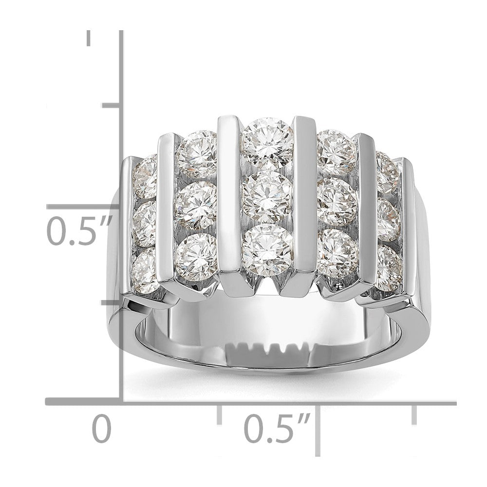 14k White Gold 2 Ct. Lab Grown Diamond VS/SI Band Ring