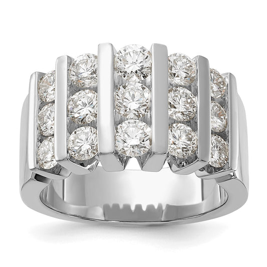 14k White Gold 2 Ct. Lab Grown Diamond VS/SI Band Ring