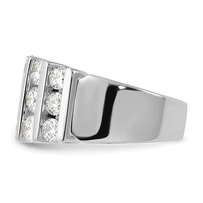 14k White Gold 3 Ct. Lab Grown Diamond VS/SI Band Ring