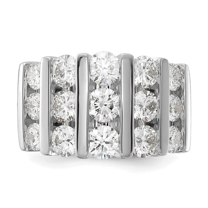 14k White Gold 3 Ct. Lab Grown Diamond VS/SI Band Ring