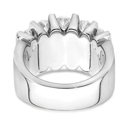 14k White Gold 3 Ct. Lab Grown Diamond VS/SI Band Ring