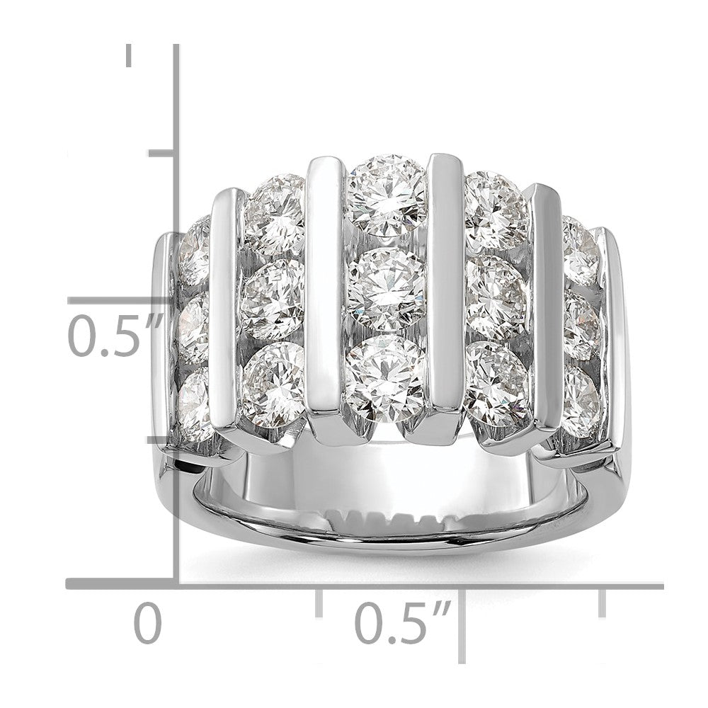 14k White Gold 3 Ct. Lab Grown Diamond VS/SI Band Ring
