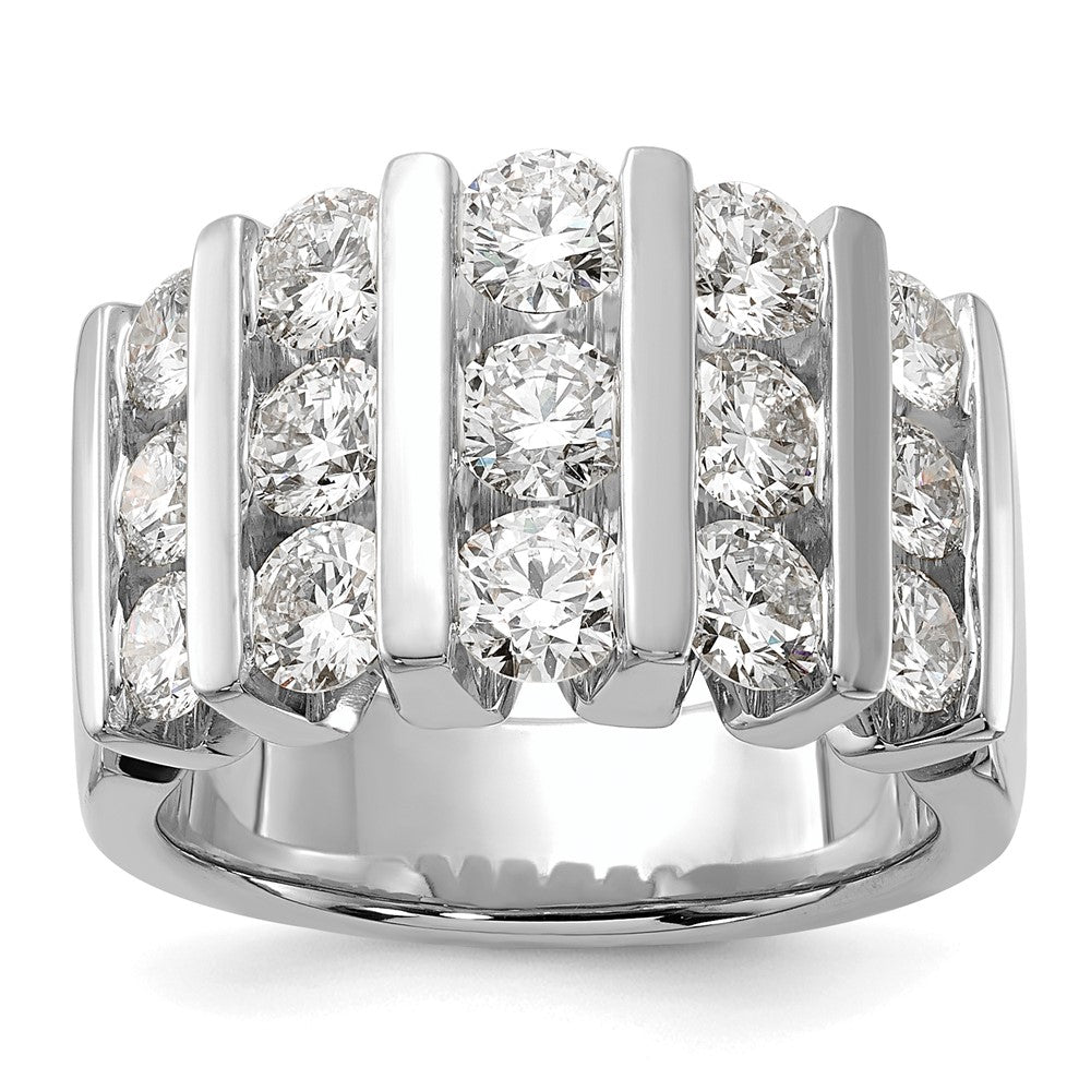14k White Gold 3 Ct. Lab Grown Diamond VS/SI Band Ring