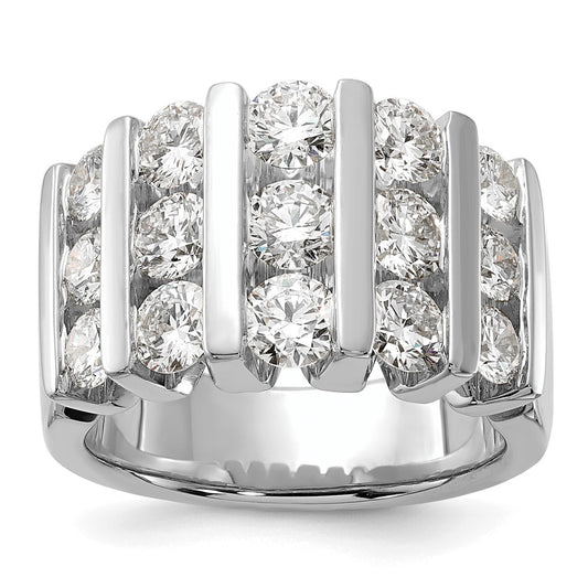 14k White Gold 3 Ct. Lab Grown Diamond VS/SI Band Ring