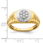 14k Two-tone 1/4 Ct. Lab Grown Diamond VS/SI+ G+ Men's Ring