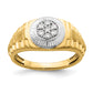 14k Two-tone 1/4 Ct. Lab Grown Diamond VS/SI+ G+ Men's Ring