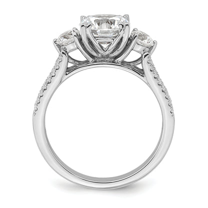 14K White Gold Lab Grown Diamond VS/SI FGH Engagement Ring