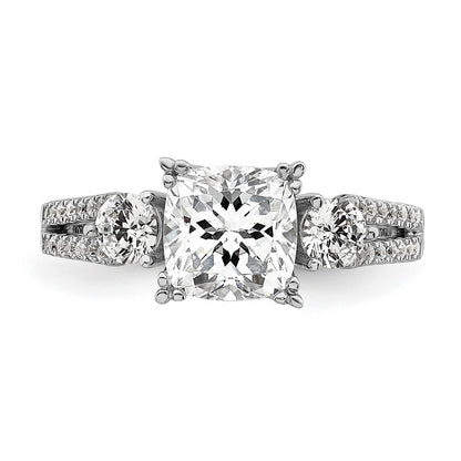 14K White Gold Lab Grown Diamond VS/SI FGH Engagement Ring