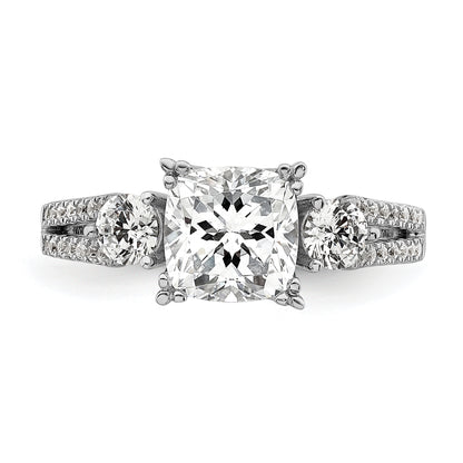14K White Gold Lab Grown Diamond VS/SI FGH Engagement Ring