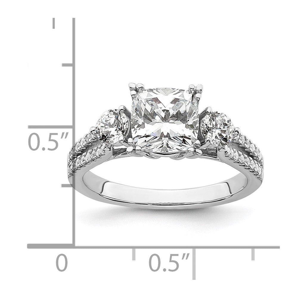 14K White Gold Lab Grown Diamond VS/SI FGH Engagement Ring