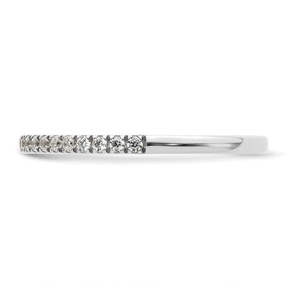 14K White Gold 1/5 Carat Diamond Complete Wedding Band