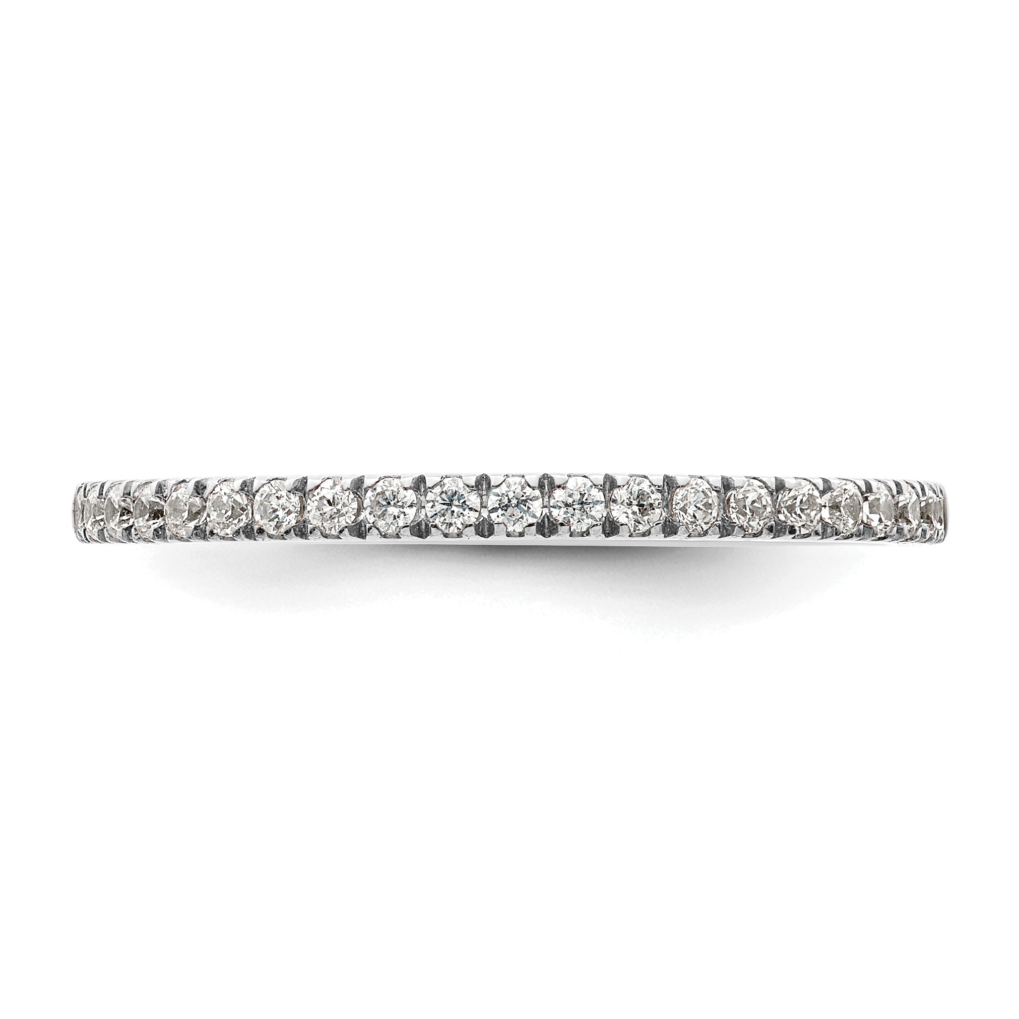 14K White Gold 1/5 Carat Diamond Complete Wedding Band