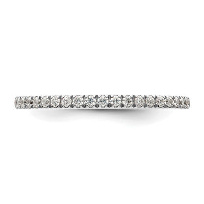 14K White Gold 1/5 Carat Diamond Complete Wedding Band