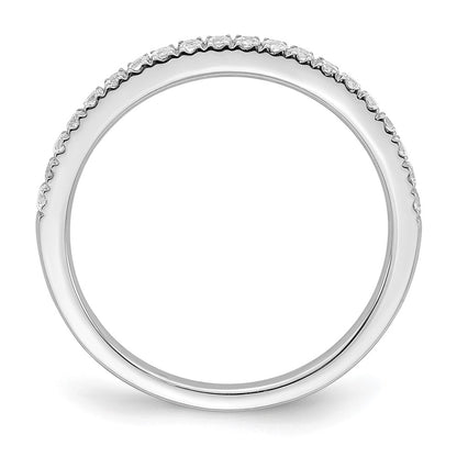 14k White Gold 1/4 Ct. Lab Grown Diamond VS/SI+ G+ Complete Wedding Band