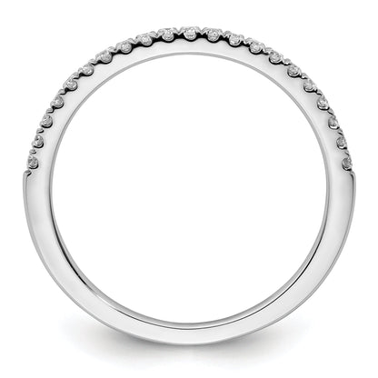 14K White Gold 1/5 Carat Diamond Complete Wedding Band