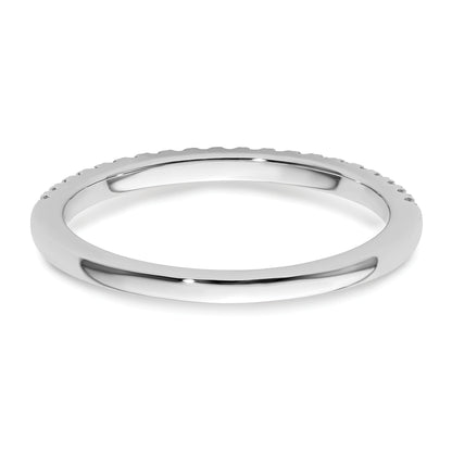 14K White Gold 1/5 Carat Diamond Complete Wedding Band