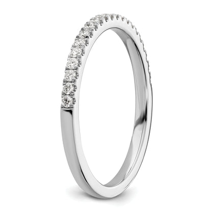 14K White Gold 1/5 Carat Diamond Complete Wedding Band