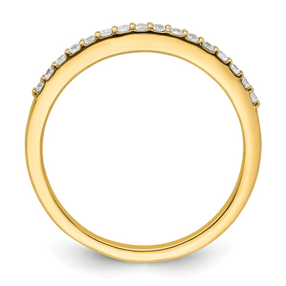 14K Yellow Gold 1/6 Carat Diamond Complete Wedding Band