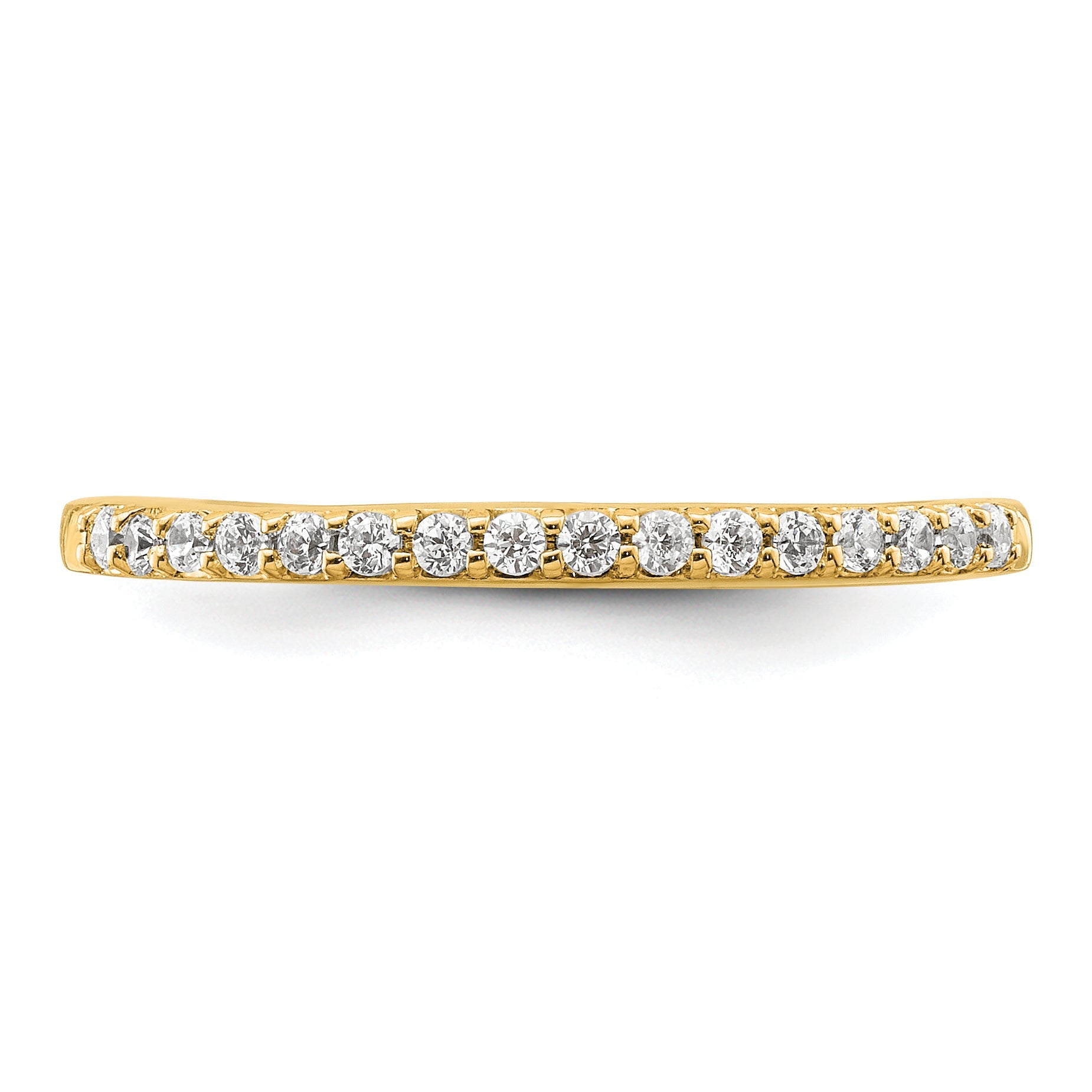 14K Yellow Gold 1/6 Carat Diamond Complete Wedding Band