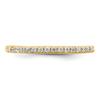 14K Yellow Gold 1/6 Carat Diamond Complete Wedding Band