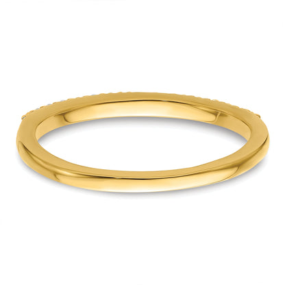 14K Yellow Gold 1/6 Carat Diamond Complete Wedding Band