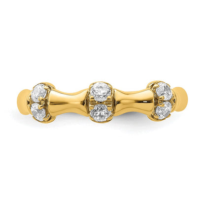 14k Yellow Gold Lab Grown Diamond VS/SI+ G+ Fancy Ring